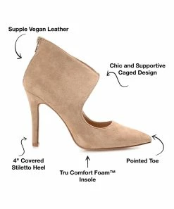 Journee Collection | Taupe Junniper Keyhole Pump - Women -High heel Store zu111141735 alt 4 tm1669848033