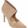 Journee Collection | Taupe Junniper Keyhole Pump - Women -High heel Store zu111141735 main tm1669848033