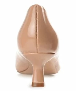 Journee Collection | Brown Glossy Celica Kitten Heel Pump - Women -High heel Store zu111141740 alt 3 tm1669848033