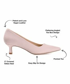 Journee Collection | Blush Celica Kitten Heel Pump - Women -High heel Store zu111141745 alt 4 tm1669848033