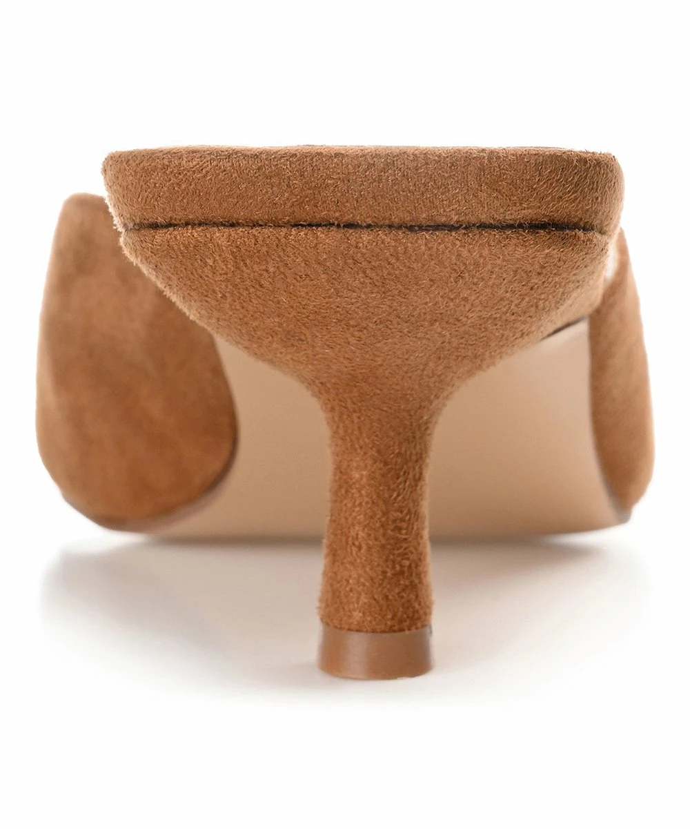 Journee Collection | Tan Larna Kitten Heel Open-Toe Pump - Women 5 Journee Collection | Tan Larna Kitten Heel Open-Toe Pump - Women - Image 3