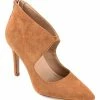 Journee Collection | Tan Junniper Keyhole Pump - Women 1 Journee Collection | Tan Junniper Keyhole Pump - Women -High heel Store zu111141767 main tm1669848033