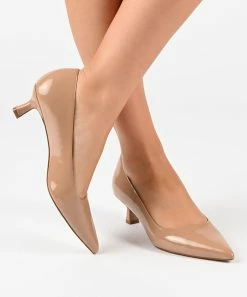 Journee Collection | Beige Celica Kitten Heel Pump - Women -High heel Store zu111141829 alt 2 tm1669848033