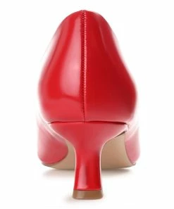 Journee Collection | Red Glossy Celica Kitten Heel Pump - Women -High heel Store zu111141856 alt 2 tm1669848325