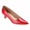 Journee Collection | Red Glossy Celica Kitten Heel Pump - Women -High heel Store zu111141856 main tm1669848325