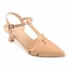Journee Collection | Tan Jazlynn Kitten Heel T-Strap Pump - Women