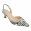 Journee Collection | Gray & Black Houndstooth Nellia Kitten Heel Pump - Women -High heel Store zu111141880 main tm1669848325