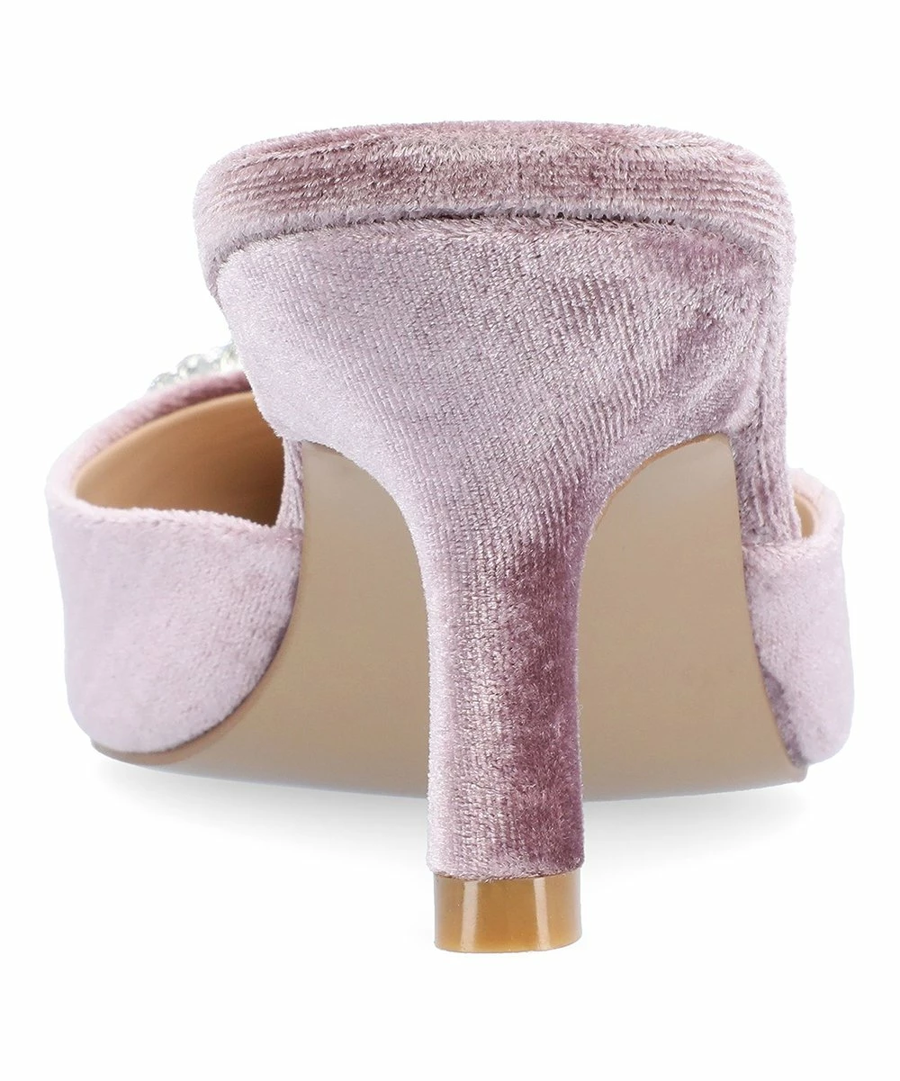 Journee Collection | Lilac Rishie Buckle-Accent Kitten Heel Pump - Women 6 Journee Collection | Lilac Rishie Buckle-Accent Kitten Heel Pump - Women - Image 4