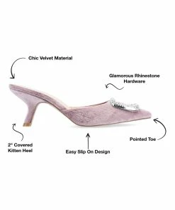 Journee Collection | Lilac Rishie Buckle-Accent Kitten Heel Pump - Women 11 Journee Collection | Lilac Rishie Buckle-Accent Kitten Heel Pump - Women -High heel Store zu111141910 alt 4 tm1669848325