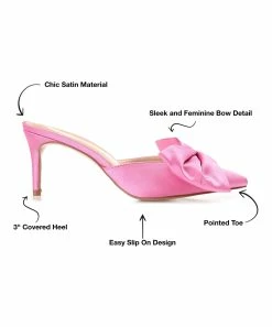 Journee Collection | Pink Tiarra Bow-Accent Pump - Women 9 Journee Collection | Pink Tiarra Bow-Accent Pump - Women -High heel Store zu111141947 alt 3 tm1669848325