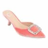 Journee Collection | Pink Rishie Buckle-Accent Kitten Heel Pump - Women -High heel Store zu111141956 main tm1669848325