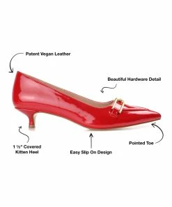 Journee Collection | Red Pointed-Toe Rumi Pump - Women -High heel Store zu111141975 alt 2 tm1673469973