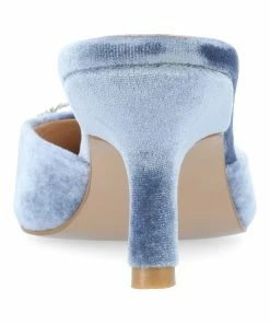 Journee Collection | Blue Rishie Buckle-Accent Kitten Heel Pump - Women -High heel Store zu111142003 alt 2 tm1669848325