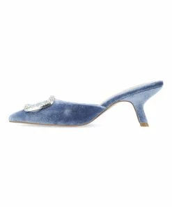 Journee Collection | Blue Rishie Buckle-Accent Kitten Heel Pump - Women -High heel Store zu111142003 alt 4 tm1669848325