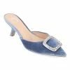 Journee Collection | Blue Rishie Buckle-Accent Kitten Heel Pump - Women -High heel Store zu111142003 main tm1669848325