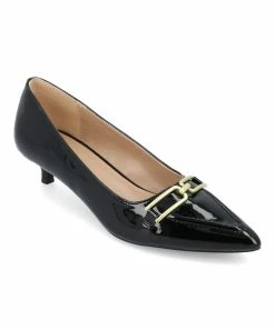 Journee Collection | Black Pointed-Toe Rumi Pump - Women
