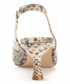 Journee Collection | Tan Snake-Embossed Mikoa Slingback - Women -High heel Store zu111142371 alt 4 tm1673469973
