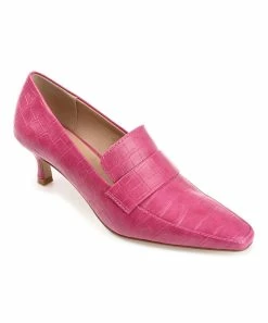 Journee Collection | Fuchsia Textured Celina Pump - Women