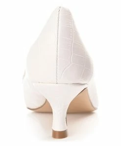 Journee Collection | White Textured Celina Pump - Women -High heel Store zu111143035 alt 2 tm1673469973