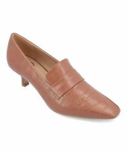 Journee Collection | Brown Textured Celina Pump - Women
