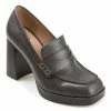 Journee Collection | Gray Ezzey Block Heel Loafer - Women -High heel Store zu111143043 main tm1669848325