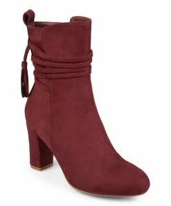 Journee Collection | Wine Zuri Ankle Boot - Women