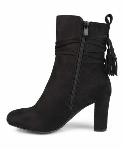 Journee Collection | Black Zuri Ankle Boot - Women -High heel Store zu111144131 alt 1 tm1673623501