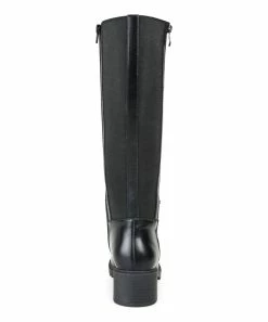 Journee Collection | Black Side-Zip Morgaan Wide-Calf Boot - Women -High heel Store zu111144530 alt 4 tm1670273402