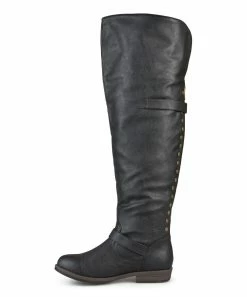 Journee Collection | Black Kane Pocket Wide-Calf Over-The-Knee Boot - Women -High heel Store zu111144566 alt 3 tm1670273402