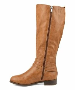 Journee Collection | Brown Wide-Calf Ivie Boot - Women -High heel Store zu111145881 alt 2 tm1670273604
