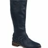 Journee Collection | Dark Blue Crisscross Meg Wide-Calf Knee-High Boot - Women 2 Journee Collection | Dark Blue Crisscross Meg Wide-Calf Knee-High Boot - Women -High heel Store zu111147600 main tm1670273723