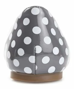 Journee Collection | Gray & White Dot Kavn Ballet Flat - Women -High heel Store zu111149492 alt 3 tm1669923531