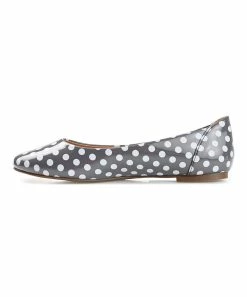 Journee Collection | Gray & White Dot Kavn Ballet Flat - Women -High heel Store zu111149492 alt 4 tm1669925518