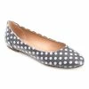 Journee Collection | Gray & White Dot Kavn Ballet Flat - Women -High heel Store zu111149492 main tm1669923531