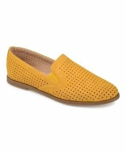 Journee Collection | Mustard Perforated Lucie Ballet Flat - Women