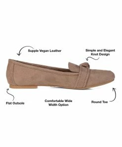 Journee Collection | Taupe Wide-Width Marci Ballet Flat - Women -High heel Store zu111149494 alt 3 tm1669925518