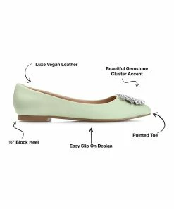 Journee Collection | Green Renzo Ballet Flat - Women -High heel Store zu111149502 alt 1 tm1669925518
