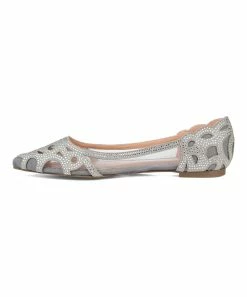 Journee Collection | Gray Rhinestone Batavia Ballet Flat - Women -High heel Store zu111149513 alt 3 tm1669925518