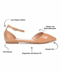 Journee Collection | Taupe Patent Reba Ballet Flat - Women -High heel Store zu111149517 alt 2 tm1669925518