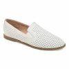 Journee Collection | White Perforated Lucie Ballet Flat - Women