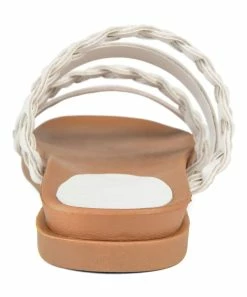 Journee Collection | White Braided-Strap Colette Sandal - Women -High heel Store zu111149545 alt 4 tm1673548782