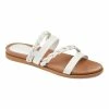 Journee Collection | White Braided-Strap Colette Sandal - Women -High heel Store zu111149545 main tm1673548782