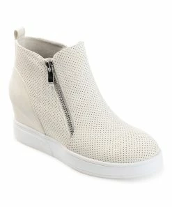 Journee Collection | Ivory Wide-Width Pennelope Wedge Sneaker - Women