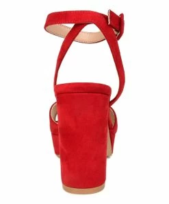 Journee Collection | Red Open-Toe Nairri Pump - Women 10 Journee Collection | Red Open-Toe Nairri Pump - Women -High heel Store zu111149547 alt 3 tm1673548782