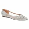 Journee Collection | White Rhinestone Batavia Ballet Flat - Women -High heel Store zu111149549 main tm1669925518