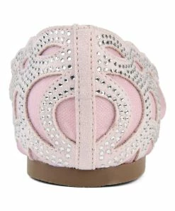 Journee Collection | Blush Rhinestone Batavia Ballet Flat - Women -High heel Store zu111149564 alt 1 tm1669925518