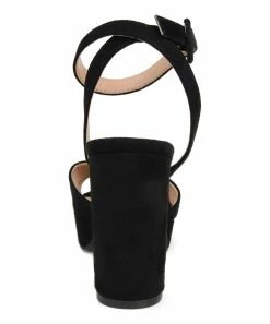 Journee Collection | Black Open-Toe Nairri Pump - Women -High heel Store zu111149565 alt 3 tm1673548782