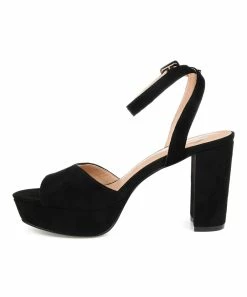 Journee Collection | Black Open-Toe Nairri Pump - Women -High heel Store zu111149565 alt 4 tm1673548782