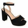 Journee Collection | Black Open-Toe Nairri Pump - Women -High heel Store zu111149565 main tm1673548782