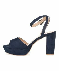 Journee Collection | Blue Open-Toe Nairri Pump - Women -High heel Store zu111149567 alt 4 tm1673549081